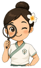 Massage Finder Figur bei der Suche, Oberkörperansicht